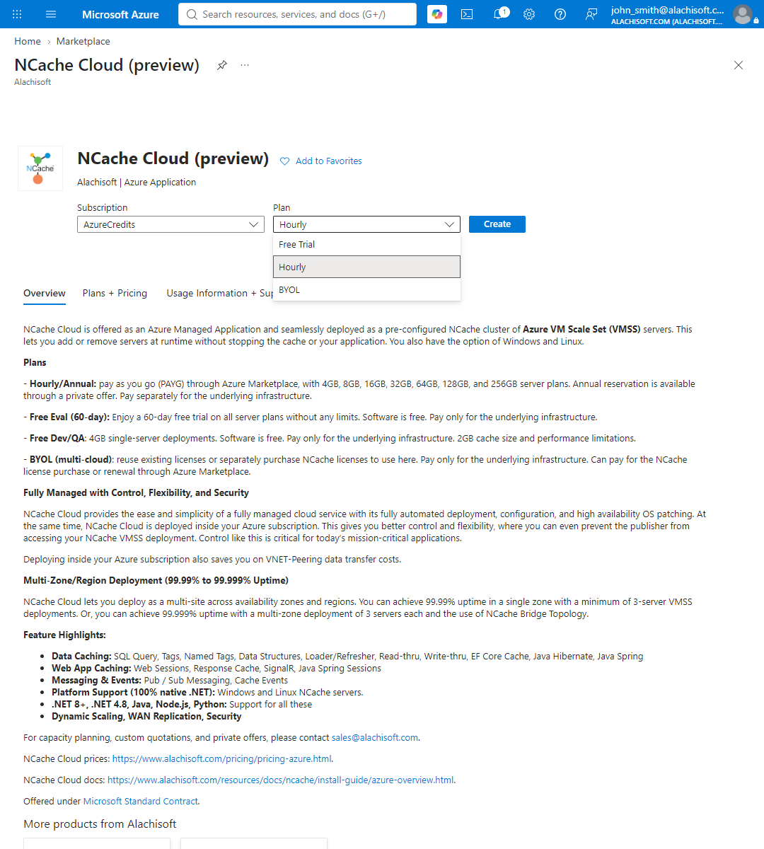Azure Marketplace Offer